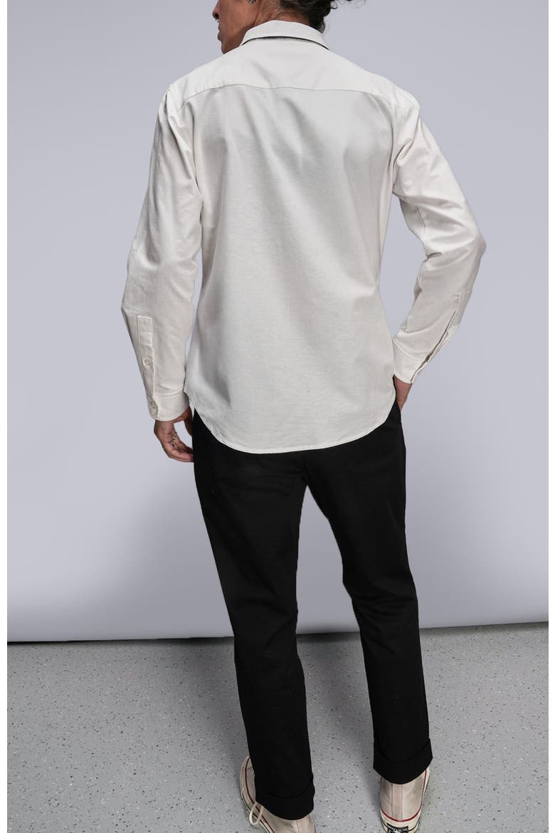 The Essential Long Sleeve Oxford Button Up, Alternate, color, WHITE
