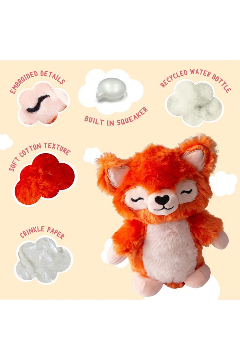 Plush Dog Toy, Alternate, color, Multicolored