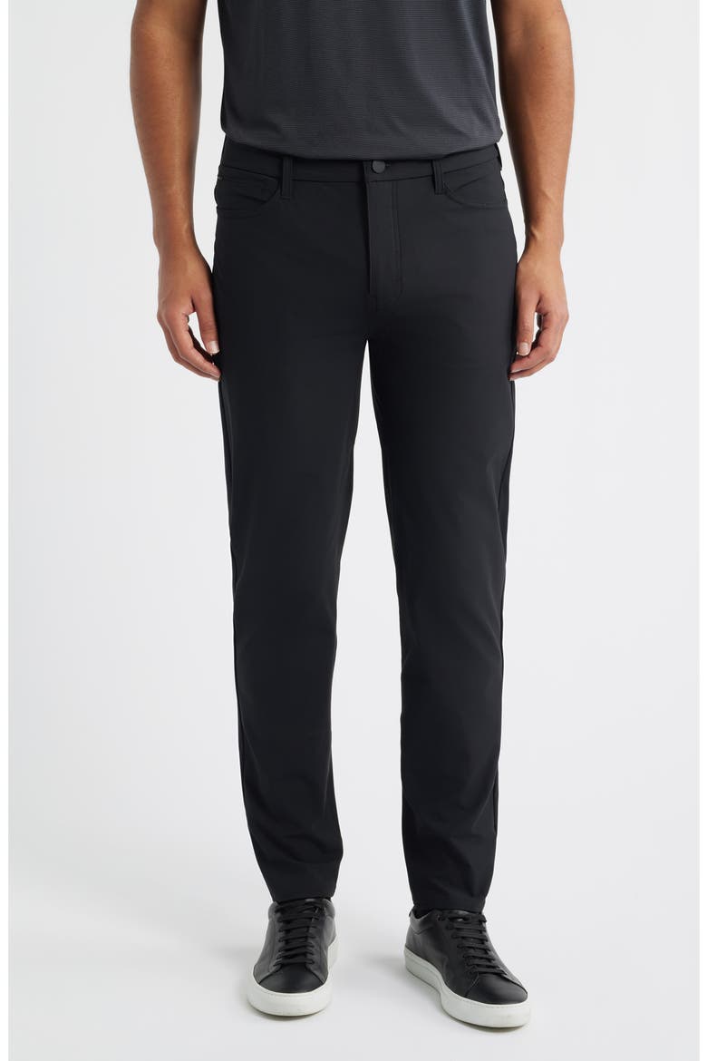 Driver Slim Fit Five Pocket Pants, Main, color, BLACK