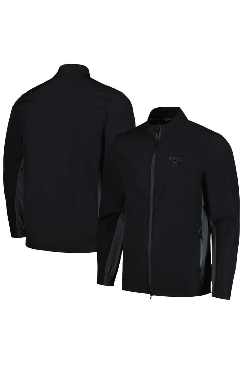 Men's Levelwear  Black Chicago Bulls Harrington Full-Zip Jacket, Main, color, Black