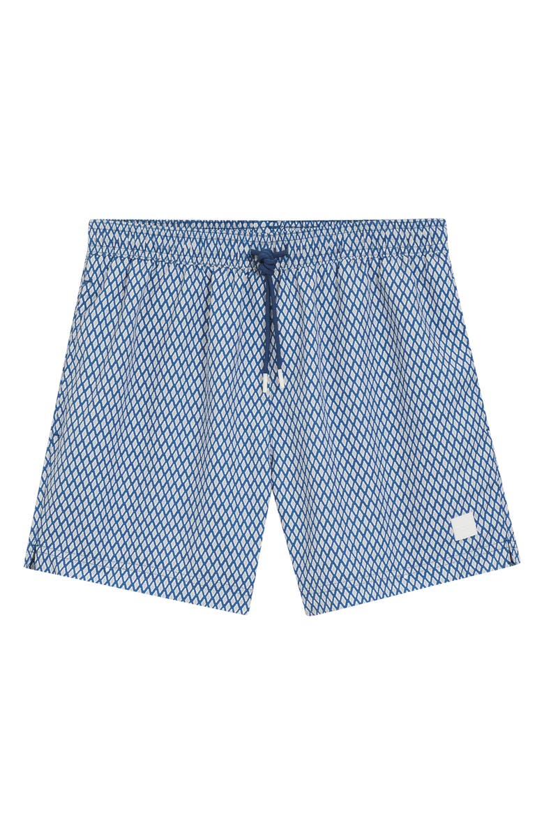 BOSS Vibe Swim Trunks, Alternate, color, Open Blue