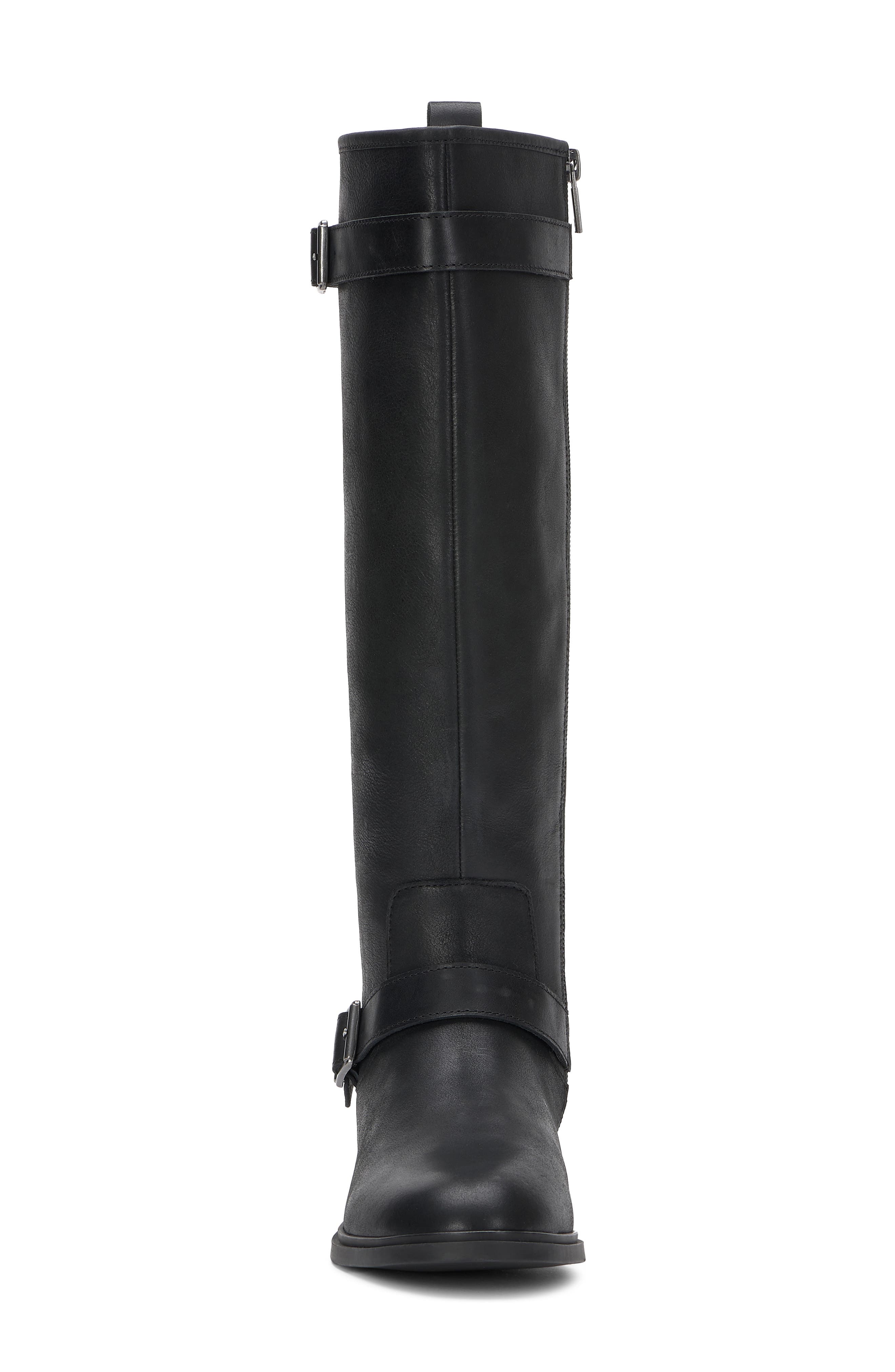Hinley Leather Tall Boot, Alternate, color, BLACK