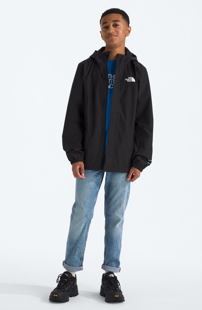 The North Face Kids' Antora Waterproof Rain Jacket, Alternate, color, Tnf Black/ Tnf Black