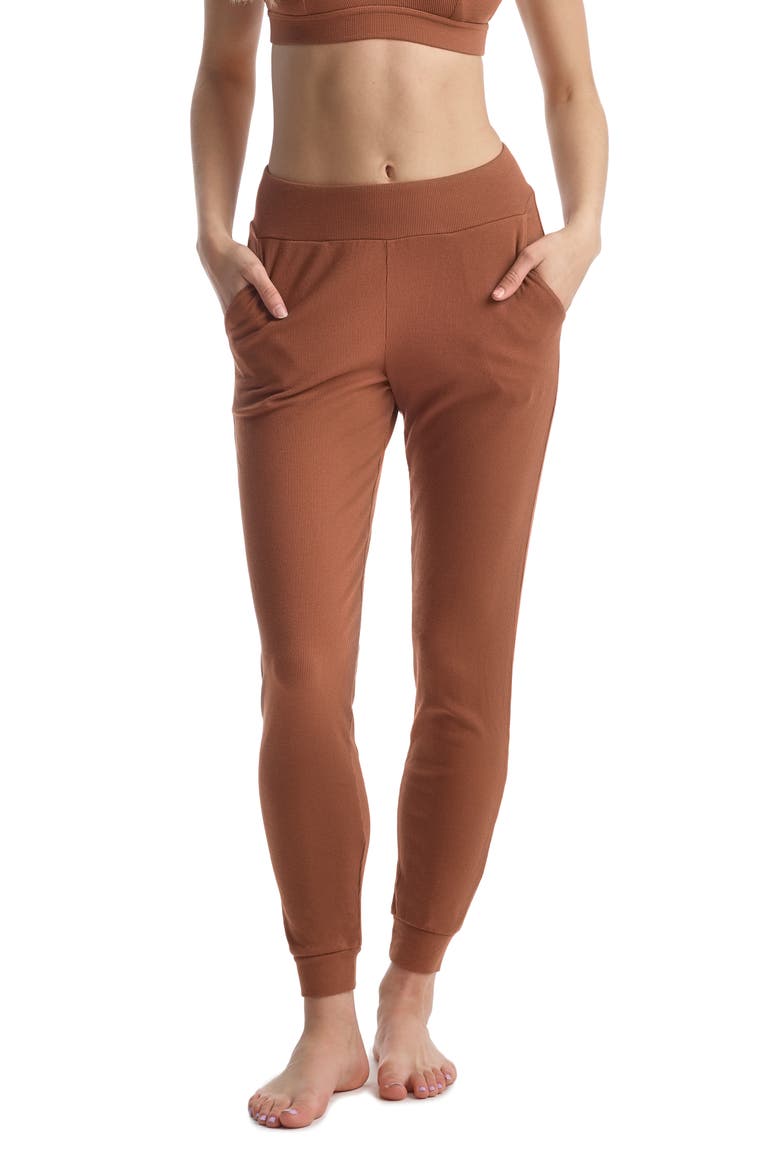 Ribbed Joggers, Main, color, OCHRE