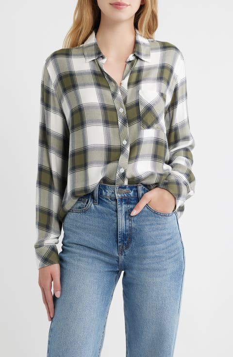 Hunter Plaid Button-Up Shirt