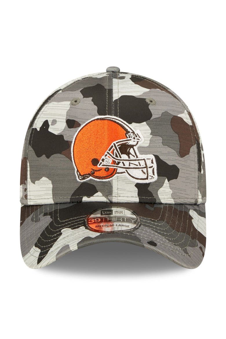 Men's New Era Camo Cleveland Browns 2022 NFL Training Camp Official 39THIRTY Flex Hat, Alternate, color, Camo
