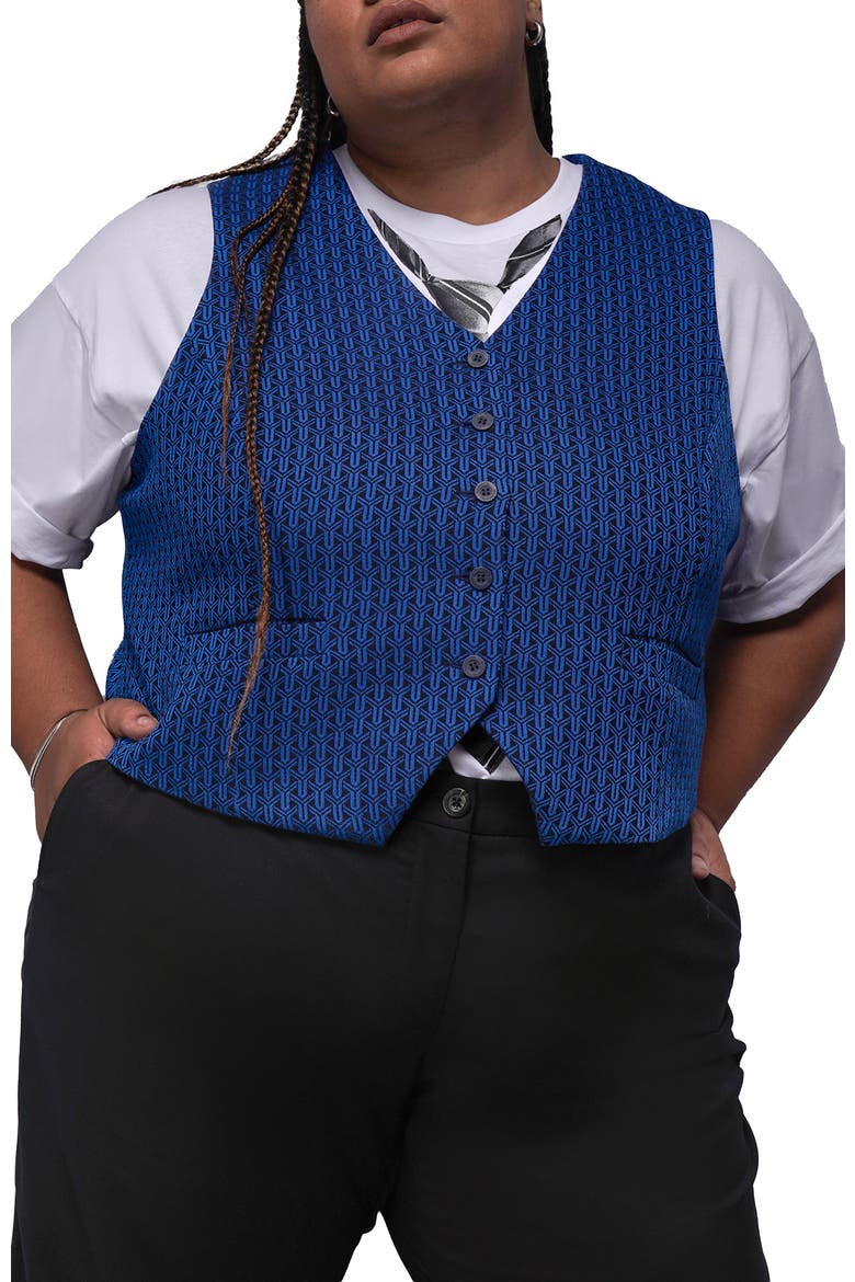 The Empower Jacquard Vest, Alternate, color, COBALT BLUE