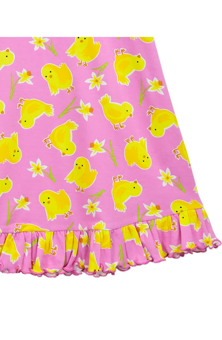 Sara’s Prints Short Sleeve Ruffle Nightgown, Alternate, color, Hip Chick