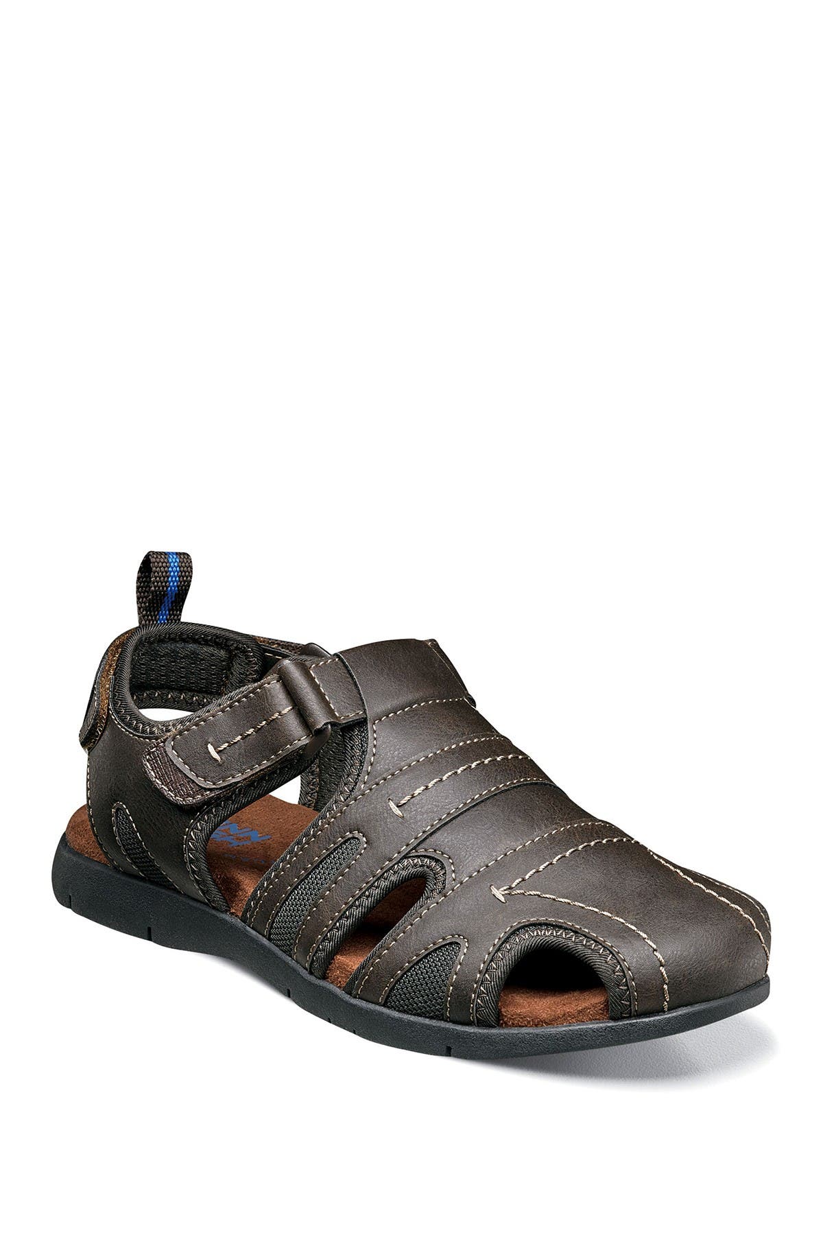 NUNN BUSH Rio Grande Leather Closed Toe Fisherman Sandal - Wide Width Available