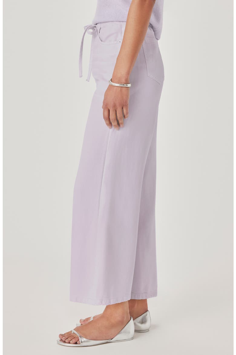Lounge Wide Leg Crop Jeans, Alternate, color, LAVENDER PURPLE
