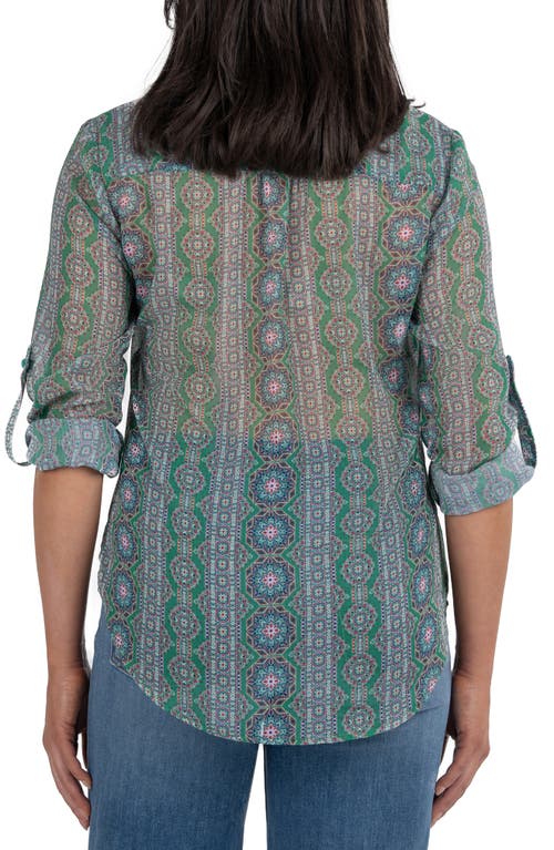 KUT FROM THE KLOTH KUT FROM THE KLOTH JASMINE CHIFFON BUTTON-UP SHIRT
