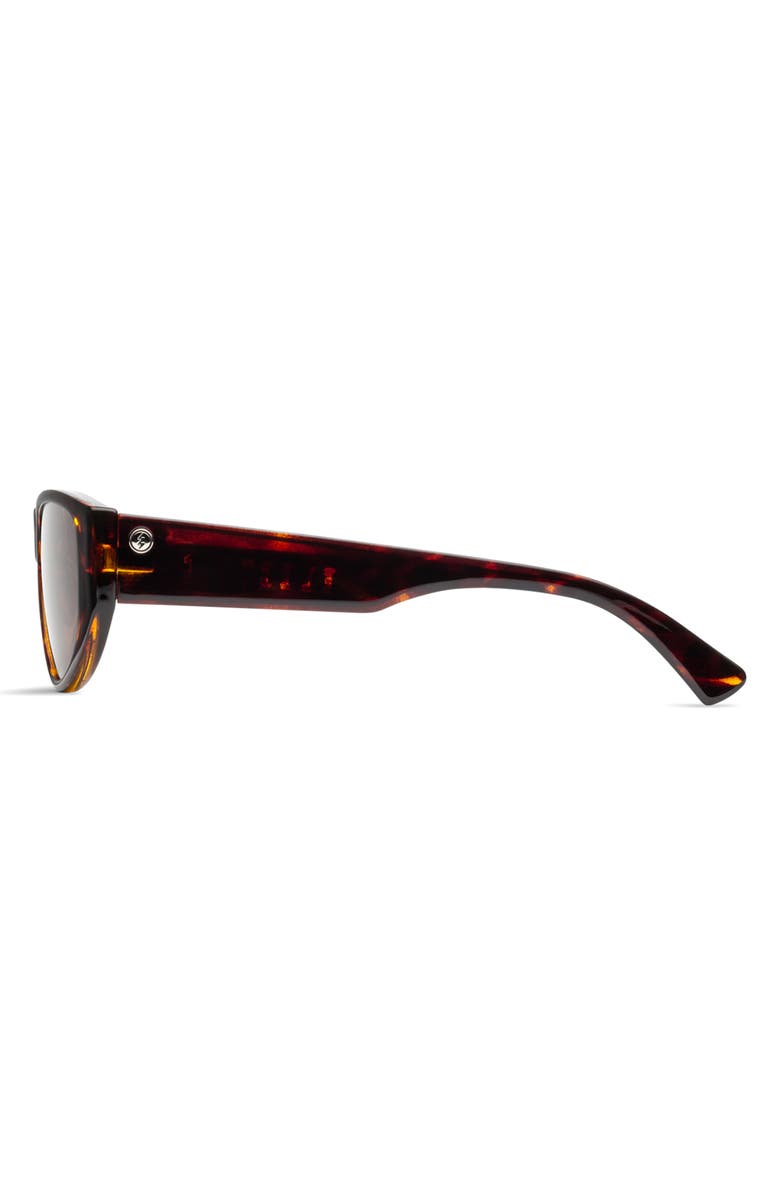 Electric Stanton 45mm Polarized Cat Eye Sunglasses, Alternate, color, Gloss Tort/ Bronze Polar