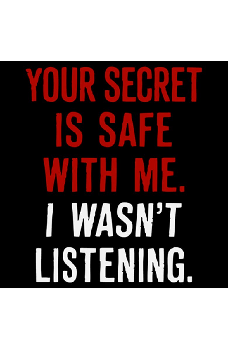 Lost Gods Men's Lost Gods Secret is Safe With Me Graphic T-Shirt, Alternate, color, Black