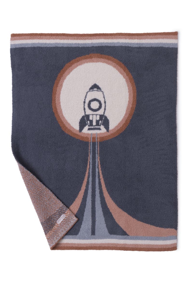 CozyChic® Spaceship Stroller Blanket, Alternate, color, SHADOW BLUE MULTI