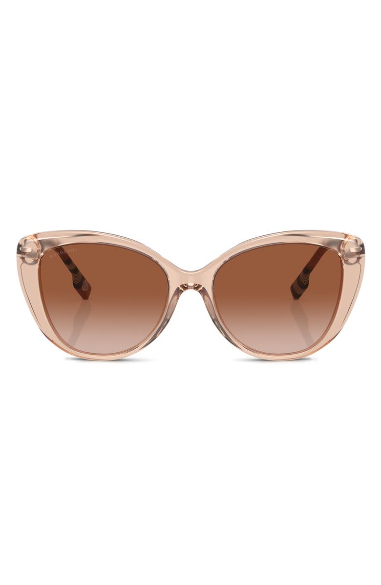 Burberry 54mm Gradient Cat Eye Sunglasses, Main, color, Peach
