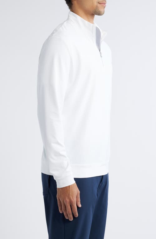 Johnnie-o Motion Performance Quarter Zip In White