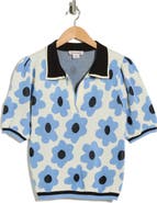 Nanette Lepore Flower Polo Sweater