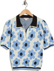 Nanette Lepore Flower Polo Sweater