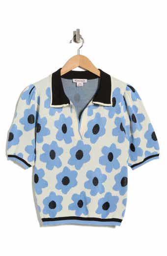 Nanette Lepore Flower Polo Sweater