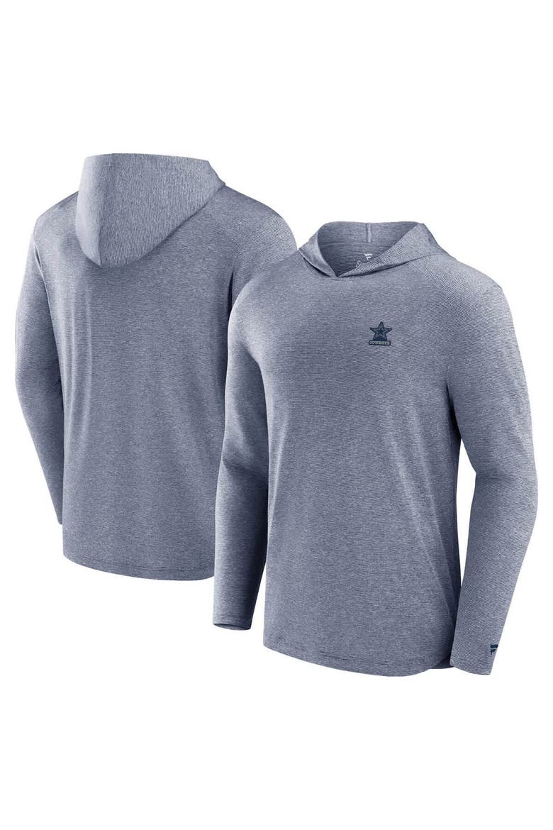Men's Fanatics Navy Dallas Cowboys Front Office Power Mono Long Sleeve Hoodie T-Shirt, Main, color, Navy