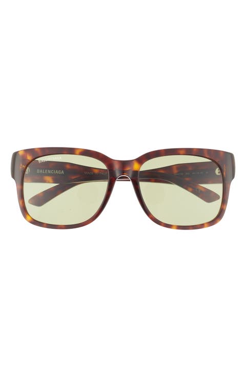 56mm Square Sunglasses