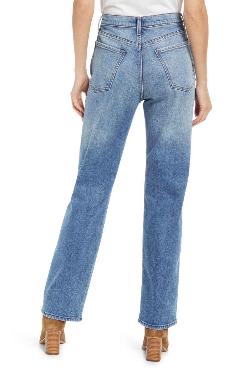 7 For All Mankind Easy Straight Leg Destroyed Jeans, Alternate, color,