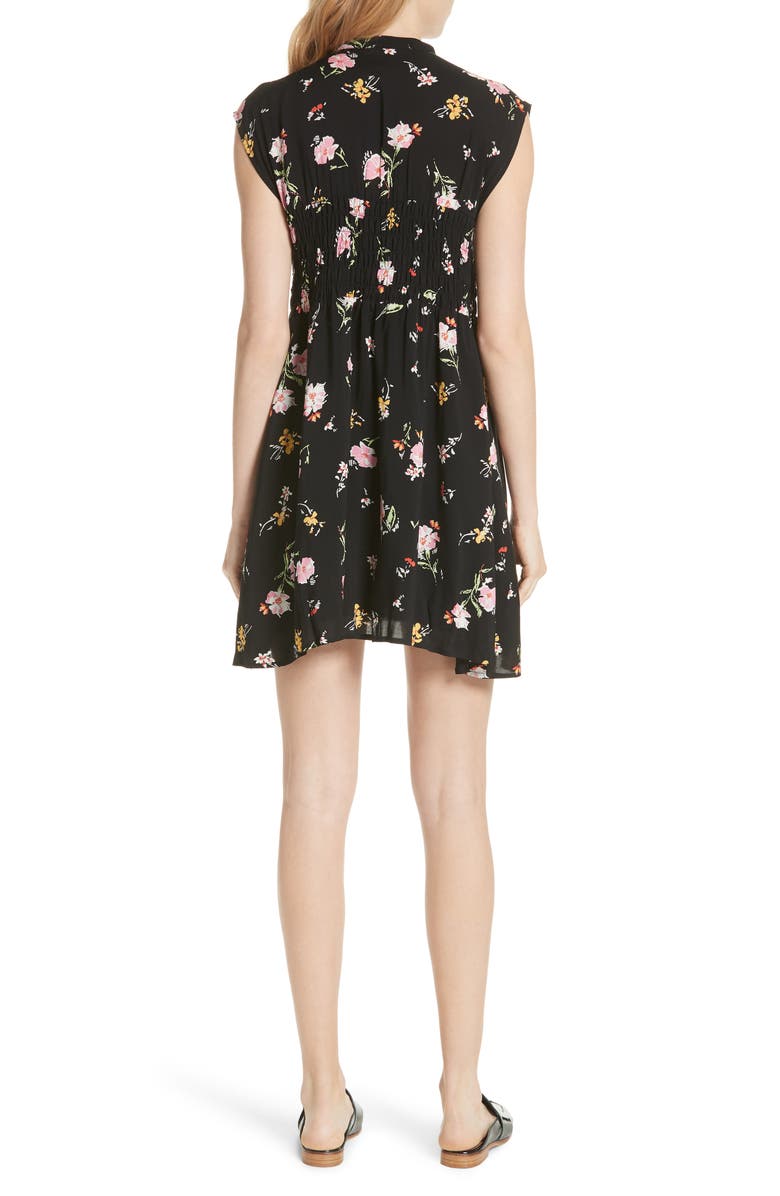 Free People Greatest Day Smocked Minidress, Alternate, color, 