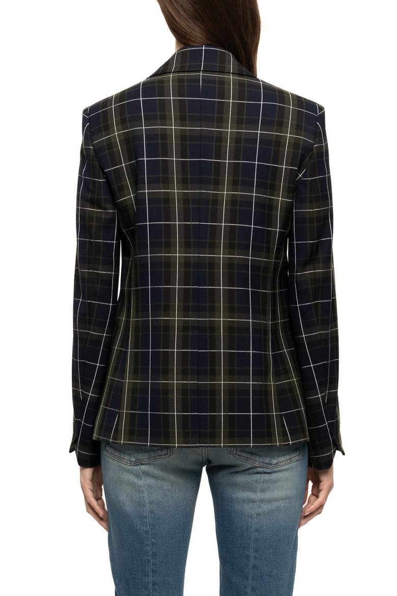 Vavy Tailleur Tartan Blazer, Alternate, color, ENCRE