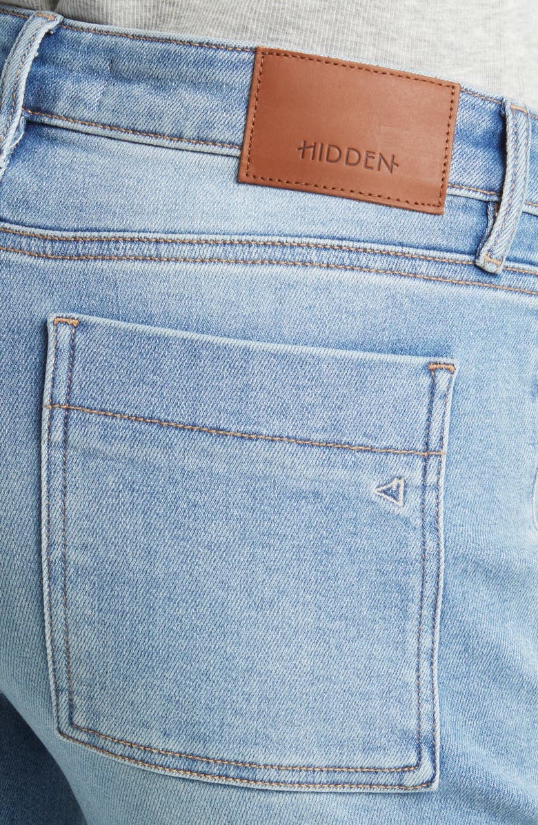 HIDDEN JEANS Crop Straight Leg Cargo Jeans, Alternate, color, 