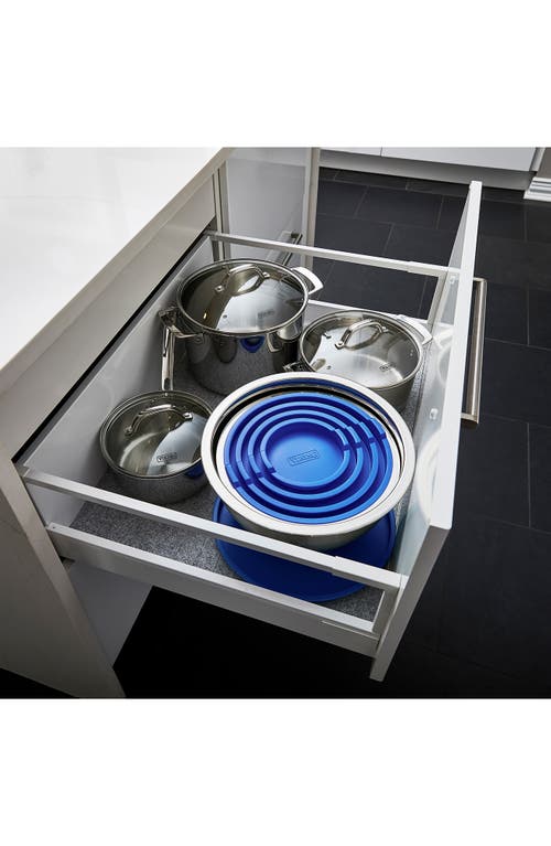 Viking 10-piece Stainless Steel Mixing Bowl Set With Lids In Blue