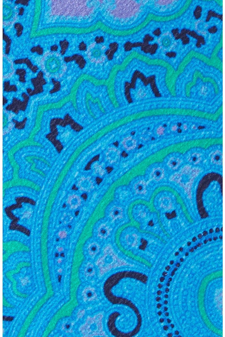 Paisley Silk Bow Tie, Alternate, color, BLUE/ GREEN