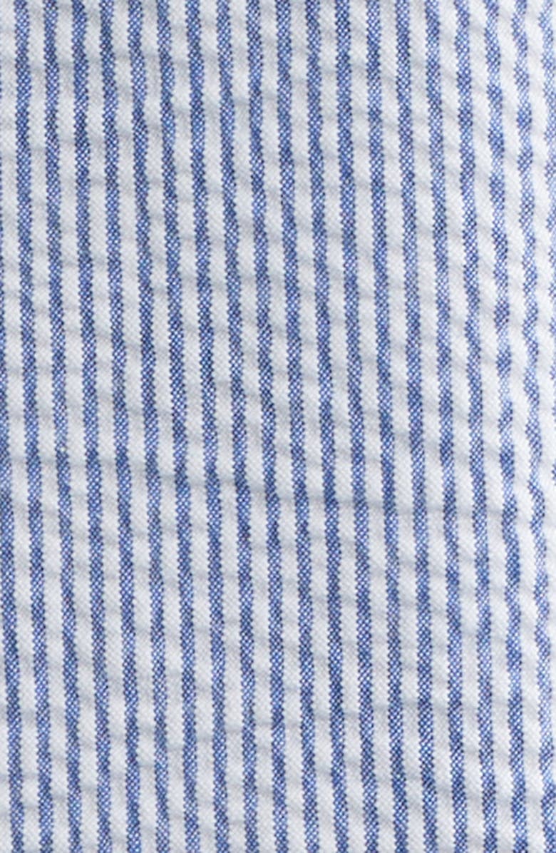 Service Works Organic Cotton Seersucker Server Suit Jacket, Alternate, color, Navy Stripe