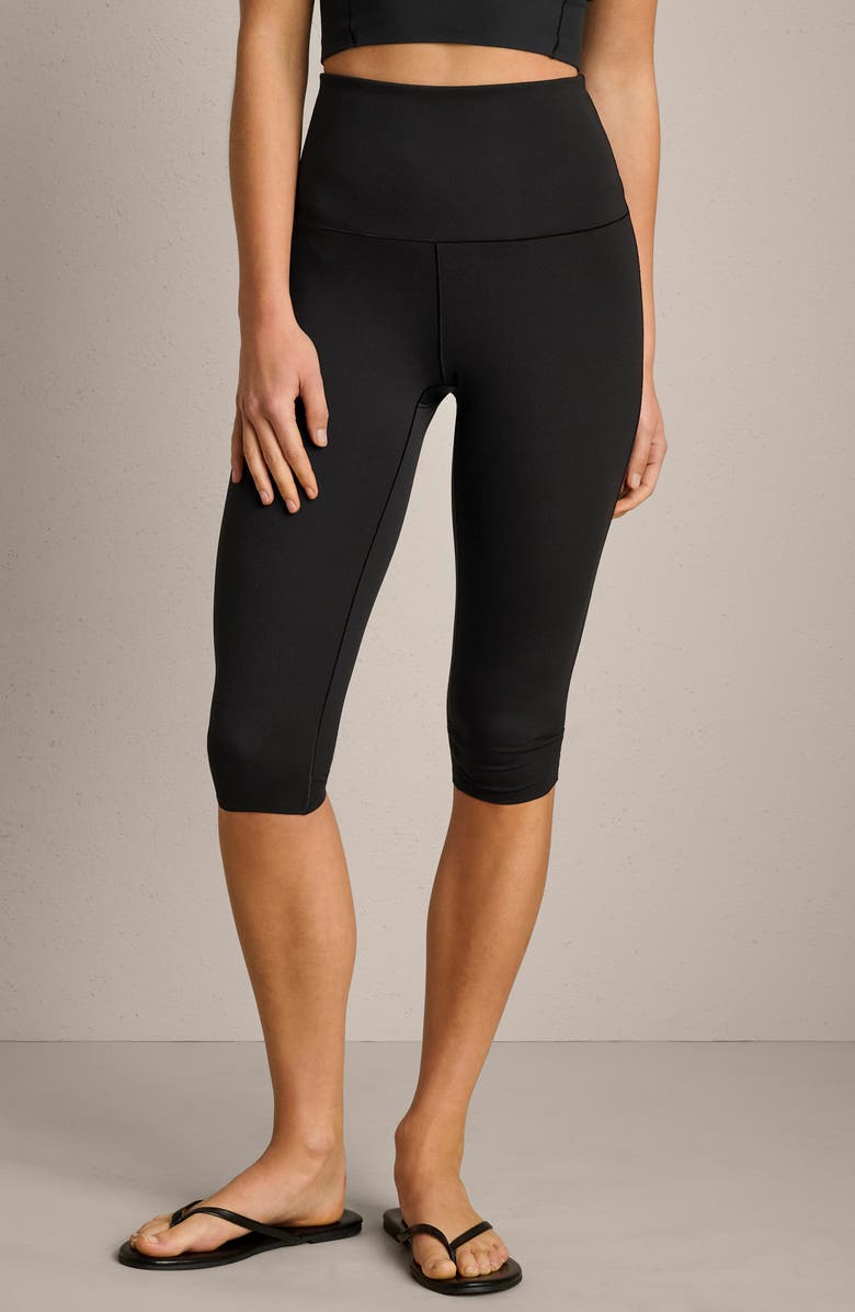 Rhone Revive Capri Leggings, Main, color, Pure Black