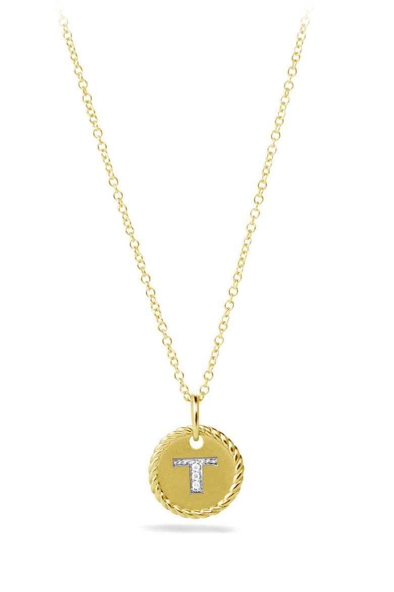 Cable Collectibles Diamond Initial Pendant Necklace video