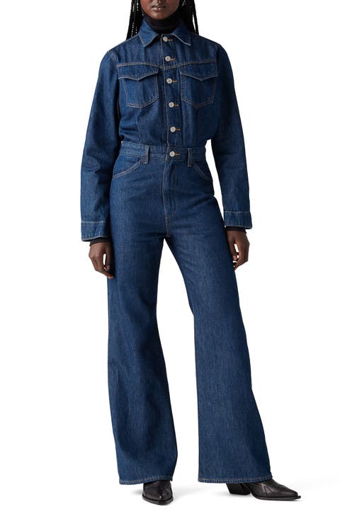 Western Denim Jumpsuit (Let's Get Lost Again)