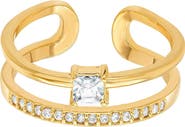 Bearfruit Jewelry 14k Gold Plated Saya Double Band Ring Dainty Bold Trendy