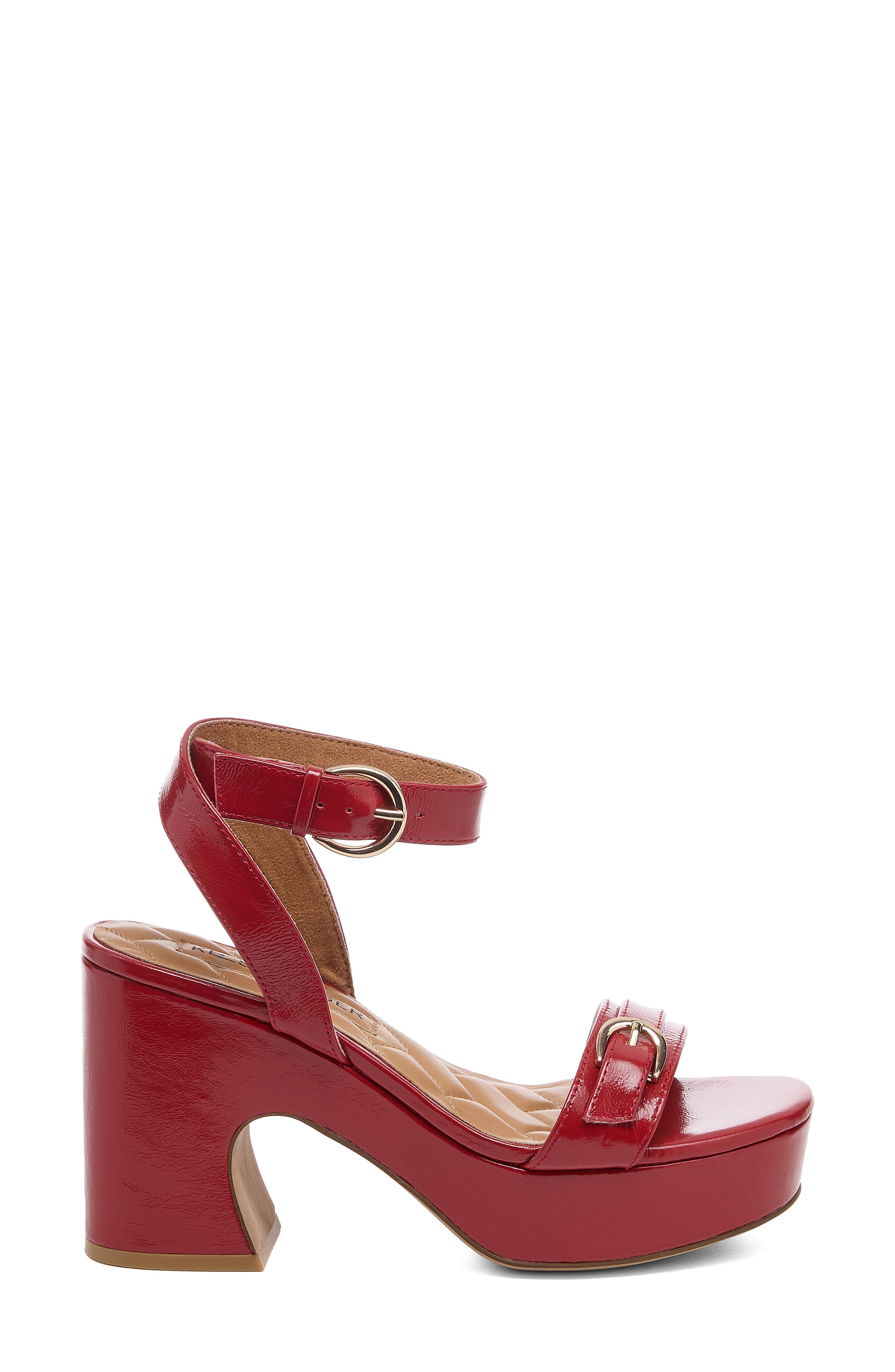Wendy Ankle Strap Platform Sandal, Alternate, color, CRIMSON