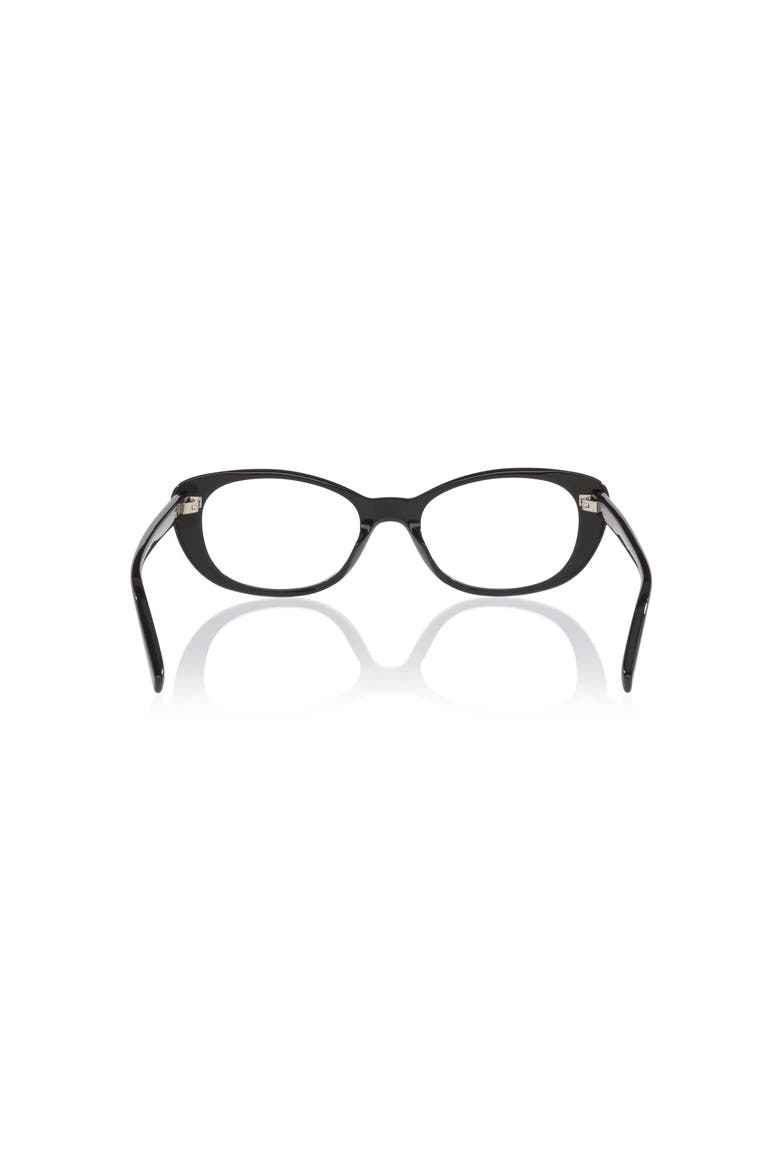 52mm Cat Eye optical glasses, Alternate, color, Black