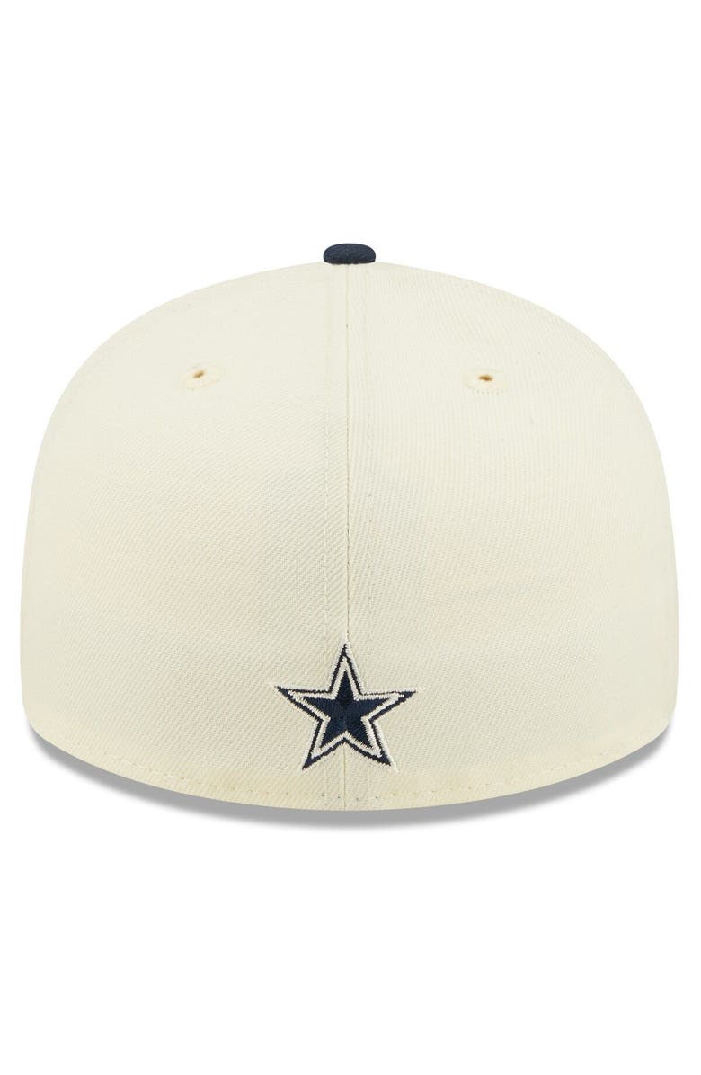 New Era Men's New Era Cream/Navy Dallas Cowboys 2022 Sideline Low Profile 59FIFTY Fitted Hat, Alternate, color, Cream