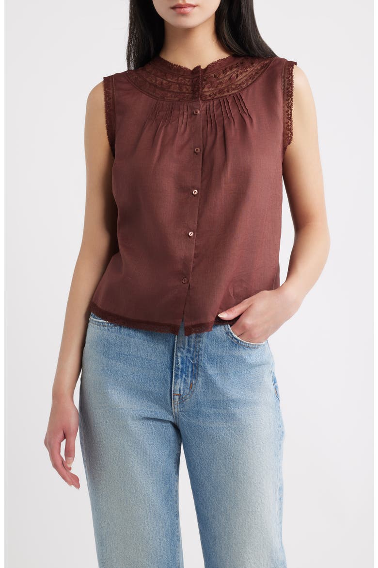 Liletta Ramie Top, Main, color, DAHLIA