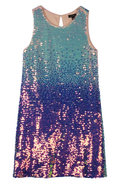 Kids' Ombré Sequin Party Dress (Big Kid)