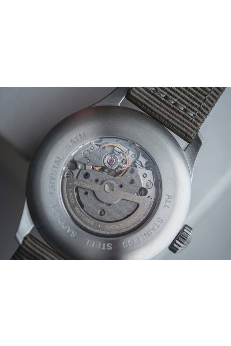 Augsburg - 39mm, Blue Dial, Nylon Strap, Alternate, color, Blue Dial
