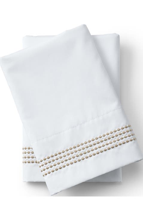 Supima Cotton No Iron Sateen Embroidered Sheets - 400 thread count
