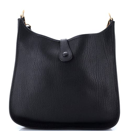 Pre-owned Hermes  Hermes Evelyne Bag Gen I Fjord Gm In Black