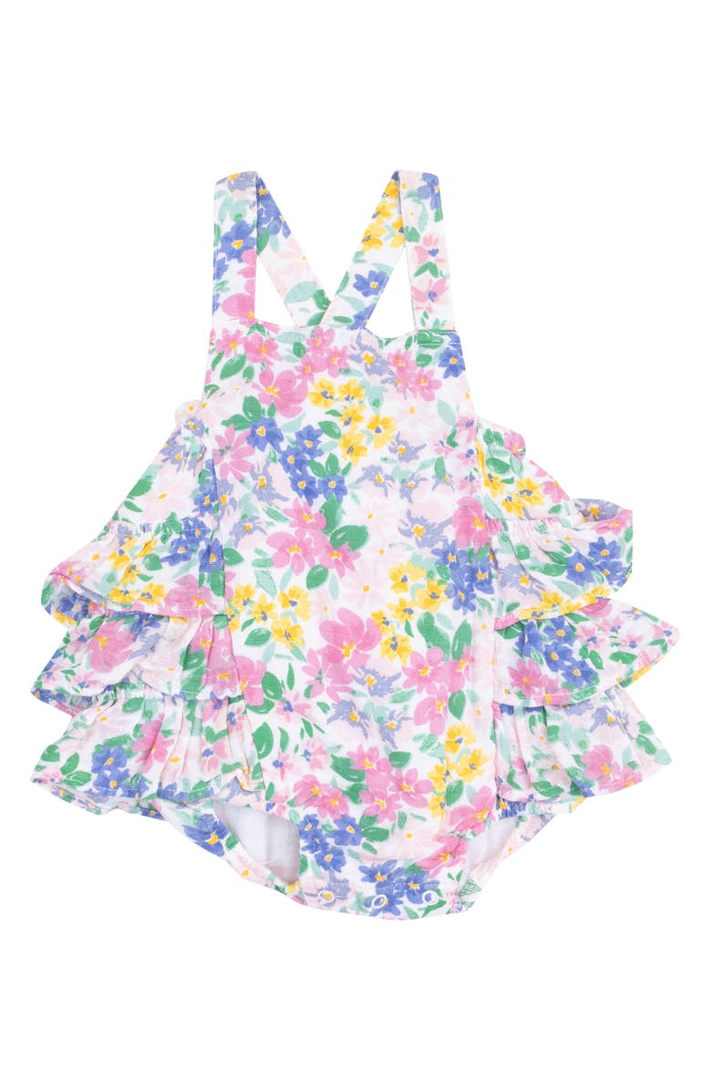 Angel Dear Emma Floral Organic Cotton Bodysuit, Main, color,