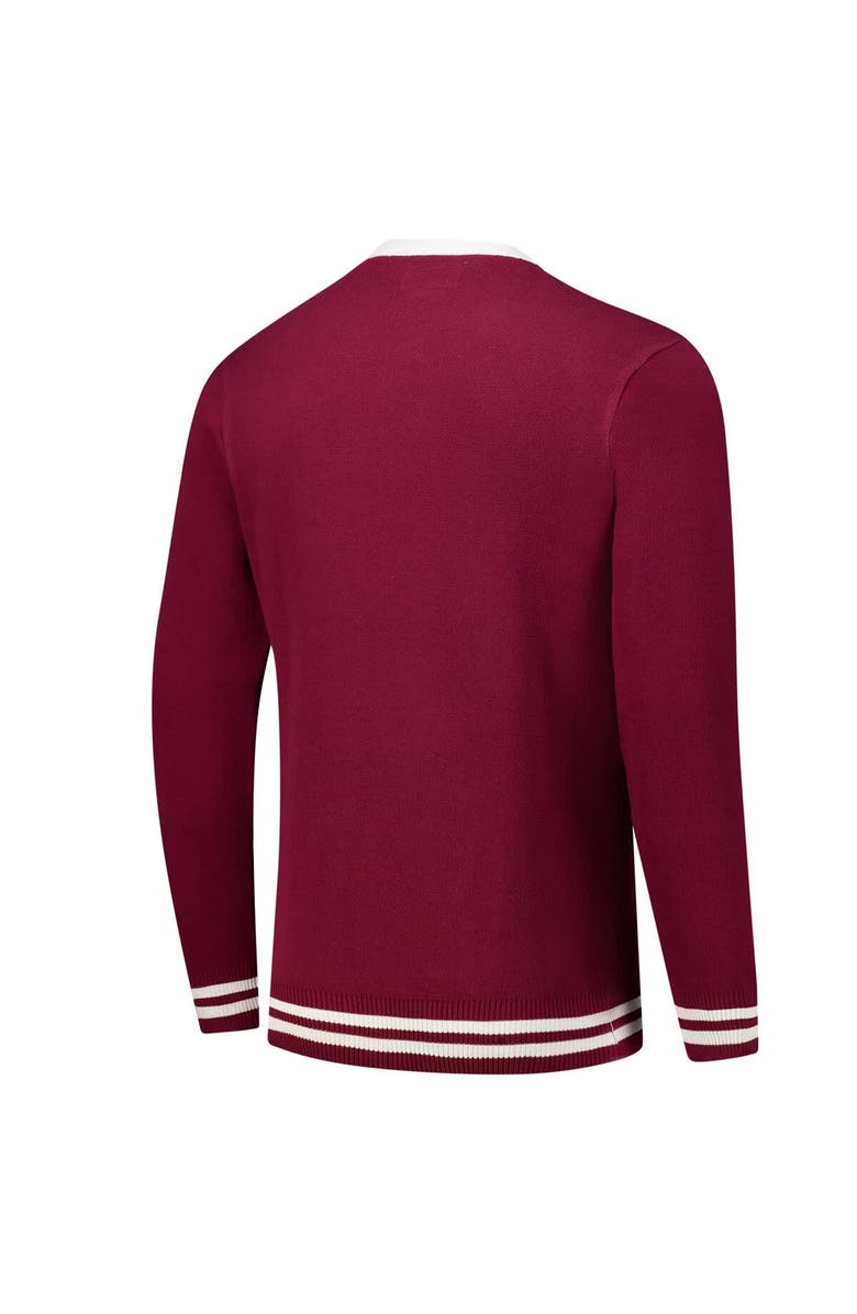 Uscape Apparel Unisex Uscape Apparel Crimson Harvard Crimson Renew Knit Vintage Pullover Sweater, Alternate, color, Crimson