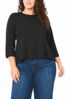 Rib Peplum Sweater
