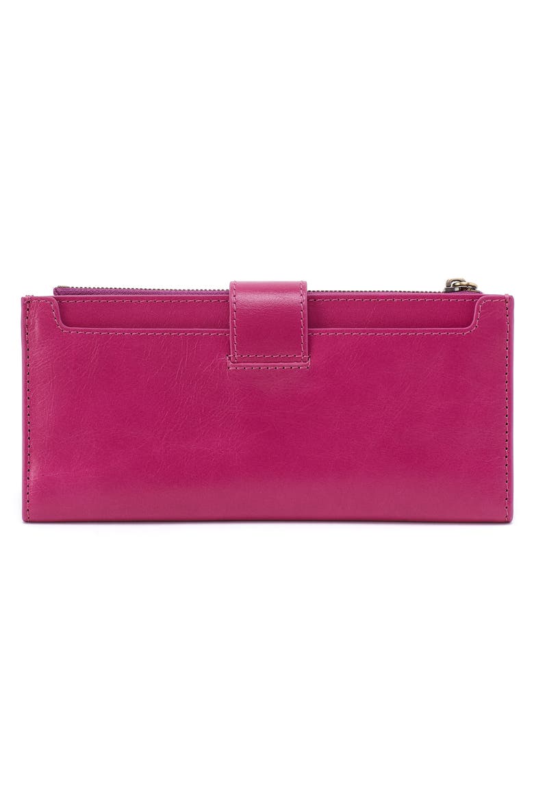 Dunn Leather Continental Wallet, Alternate, color, CACTUS FLOWER