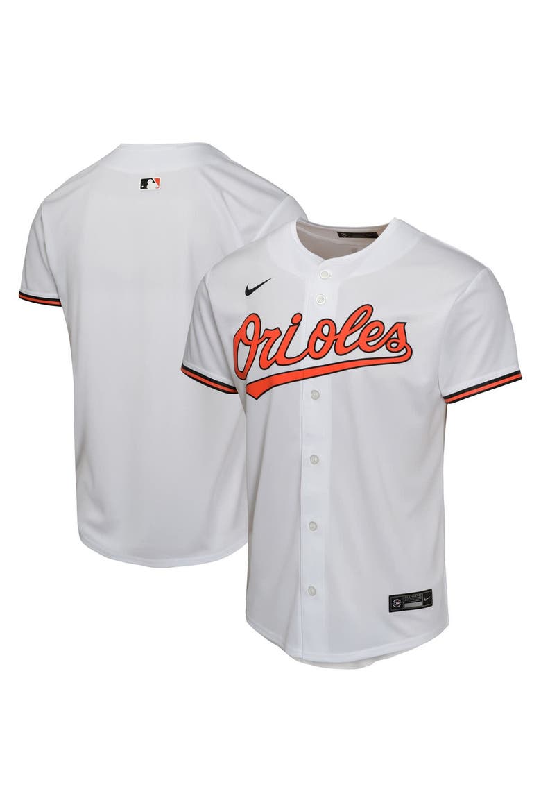 Youth Nike White Baltimore Orioles Home Game Jersey, Main, color, White