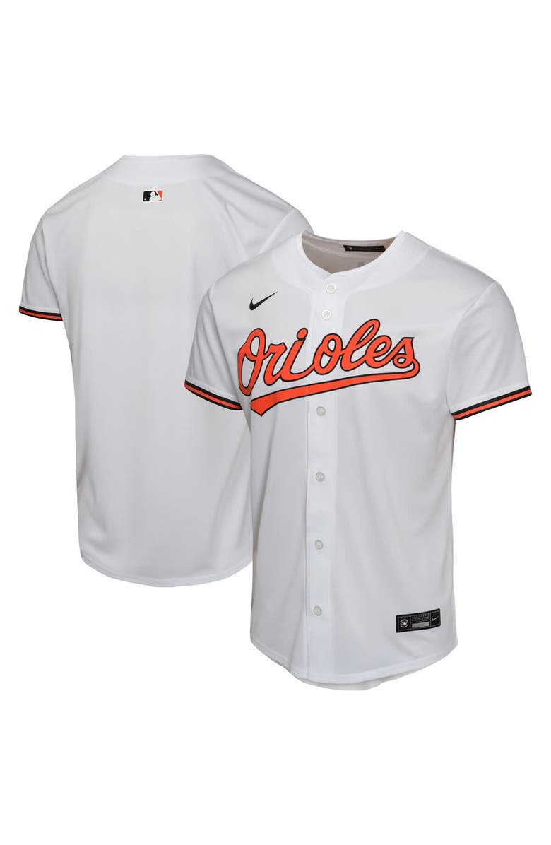 Nike Youth Nike White Baltimore Orioles Home Game Jersey, Main, color, White